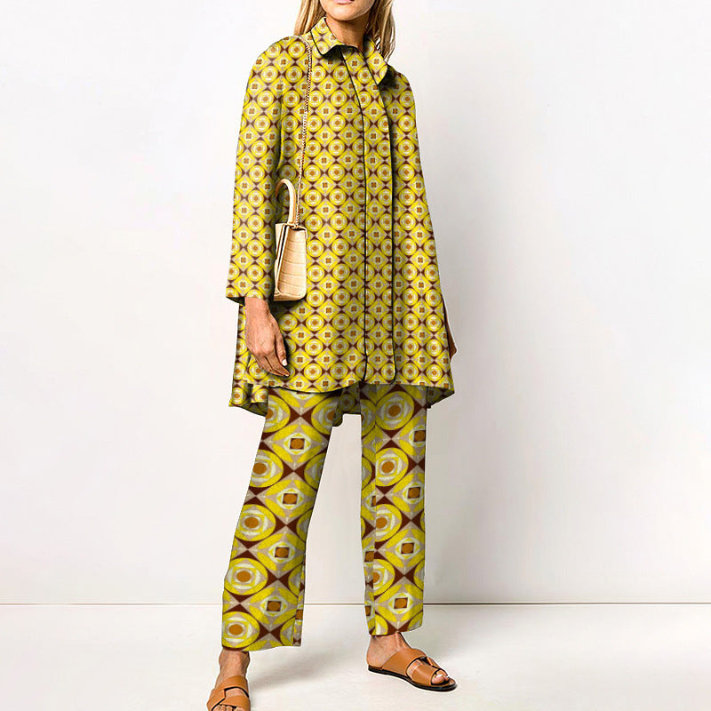 Spring And Autumn Long Sleeve Women's Shirt Outfit
