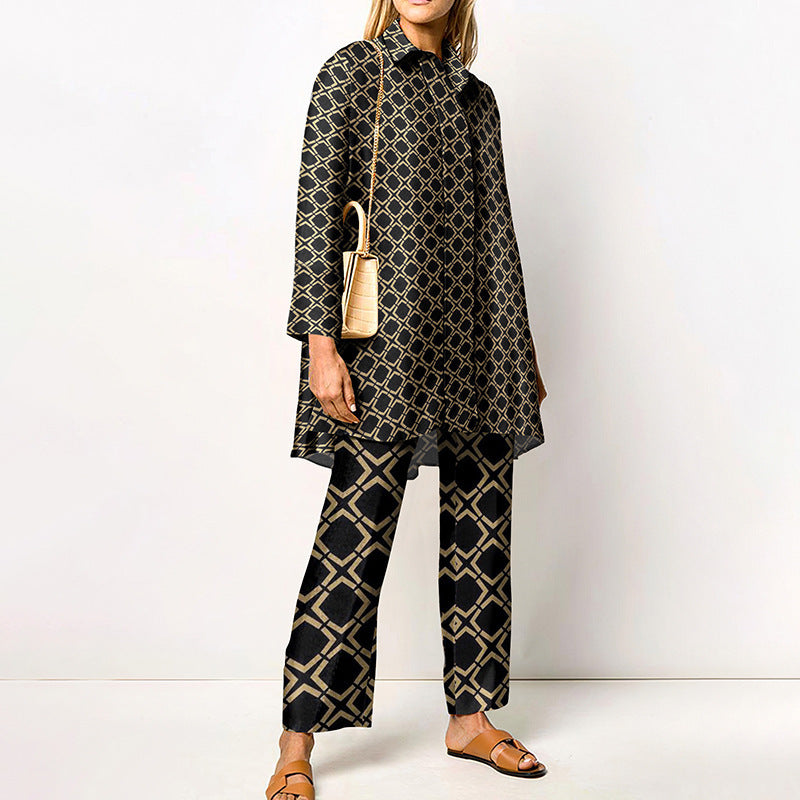Spring And Autumn Long Sleeve Women's Shirt Outfit