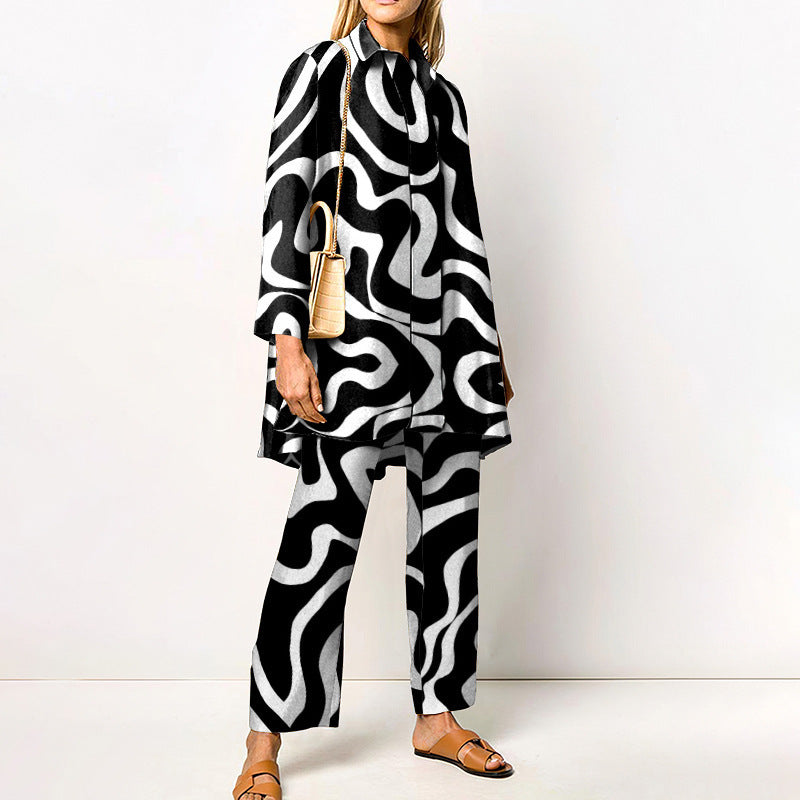 Spring And Autumn Long Sleeve Women's Shirt Outfit