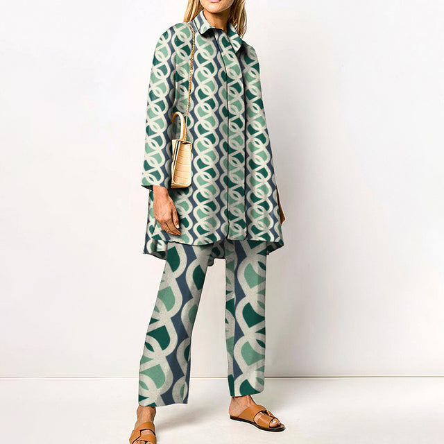 Spring And Autumn Long Sleeve Women's Shirt Outfit