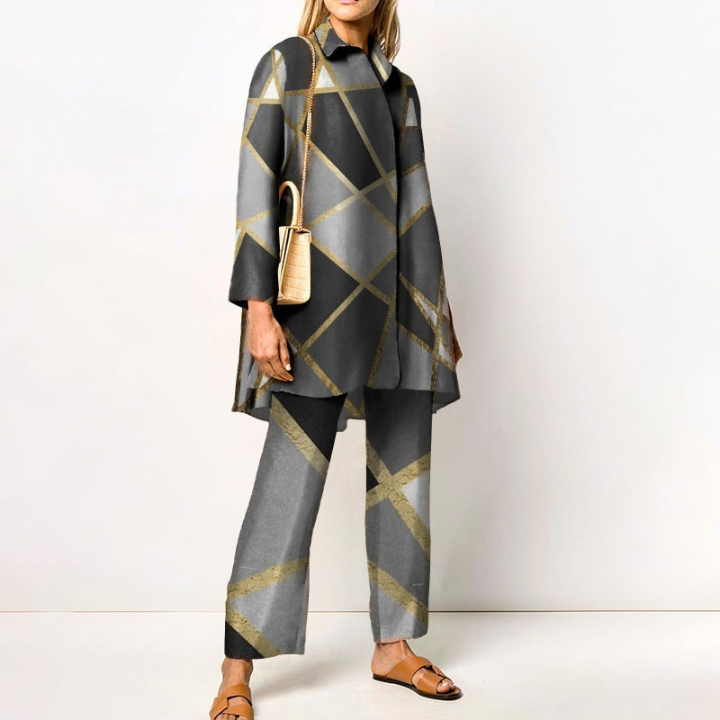 Spring And Autumn Long Sleeve Women's Shirt Outfit