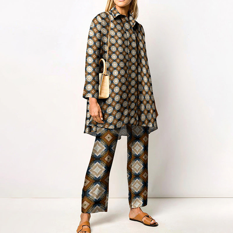 Spring And Autumn Long Sleeve Women's Shirt Outfit