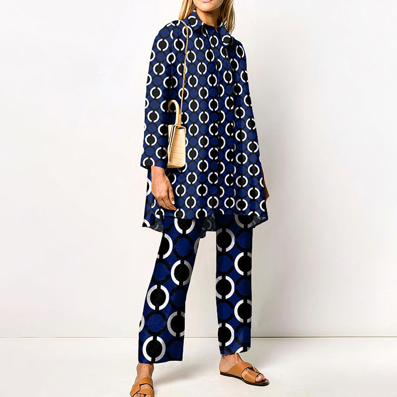 Spring And Autumn Long Sleeve Women's Shirt Outfit