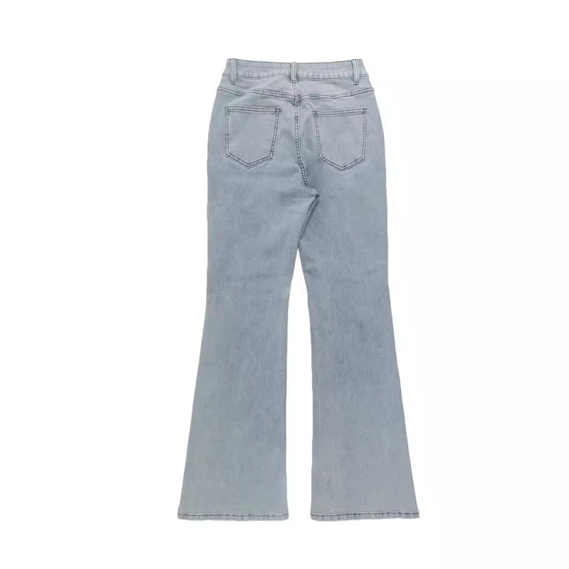 Women's High Waist Flared Fashion Stretch Jeans